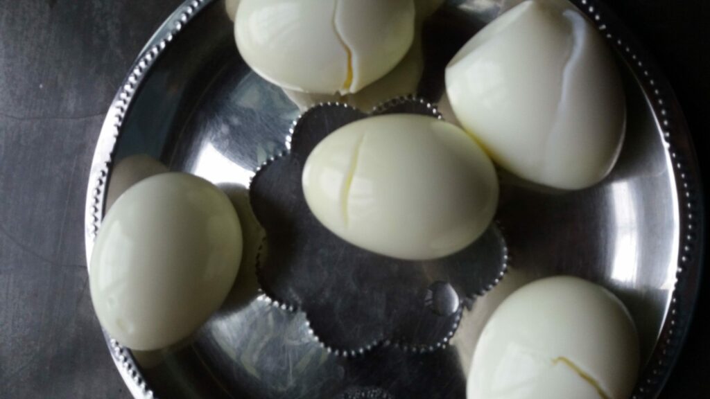 boiled eggs