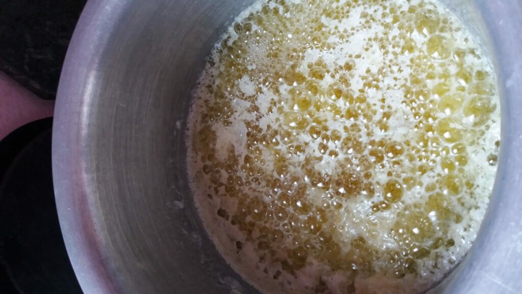 ghee making