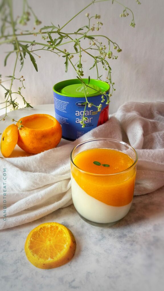 orange panna cotta