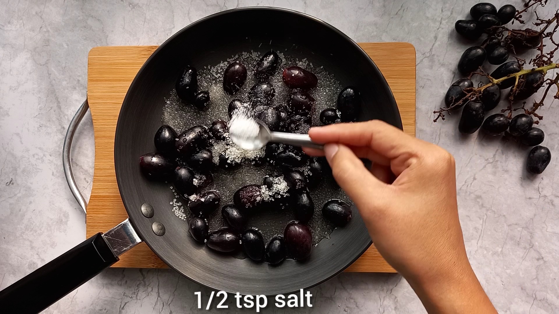 Black grape compote How to make grape jam Candid Treat