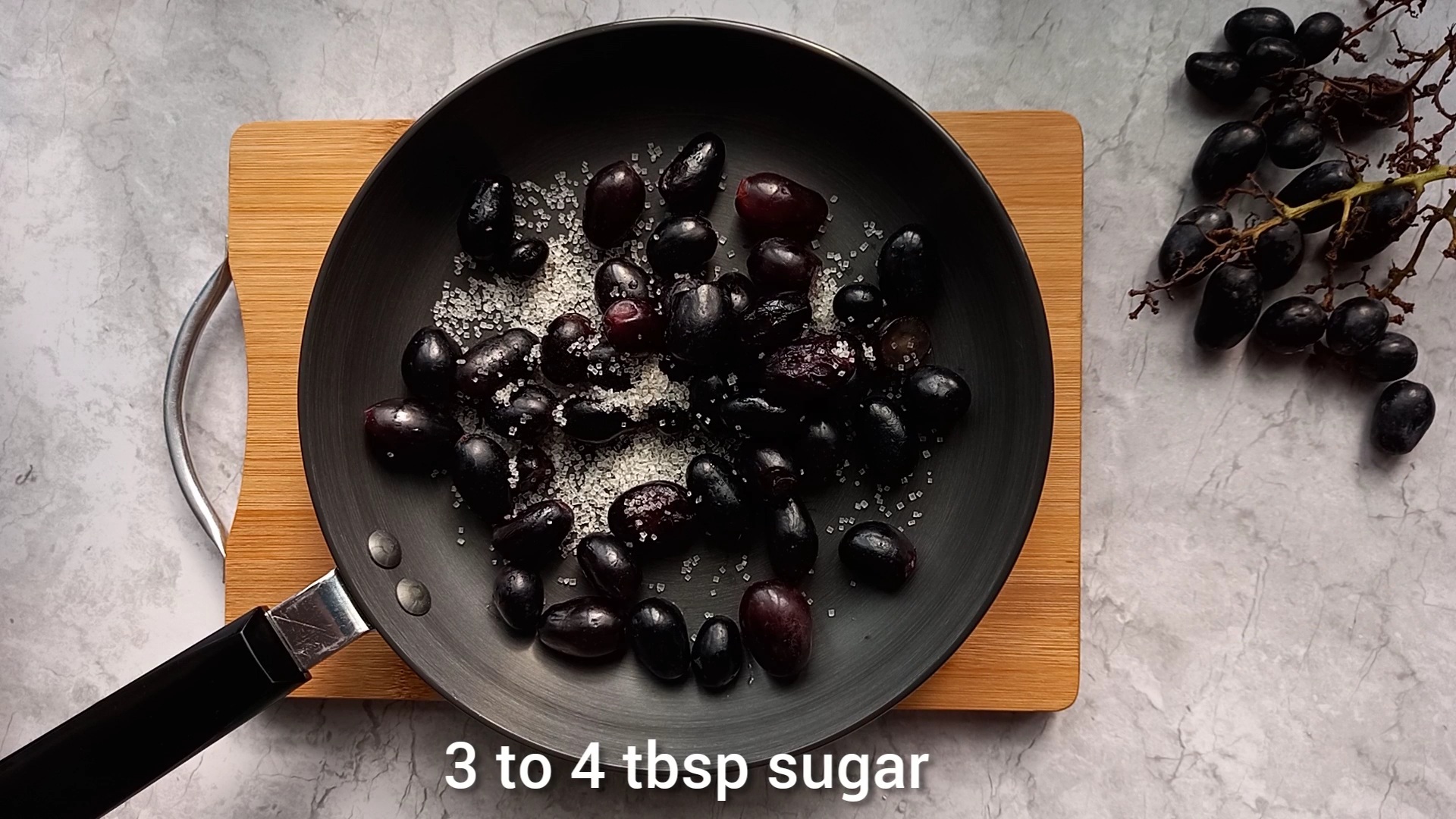 Black grape compote How to make grape jam Candid Treat