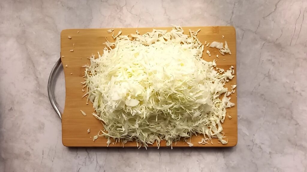 shredded cabbage