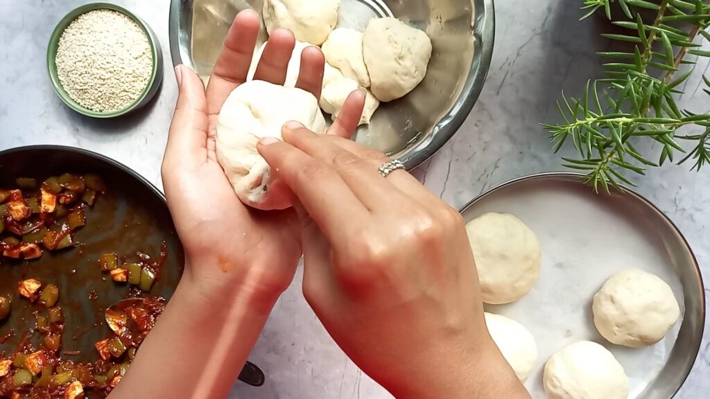 paneer stuffed buns