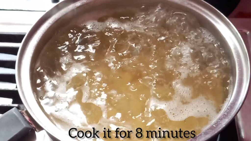 cook the pasta for 8 minutes