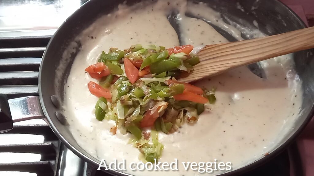 cooked veggies