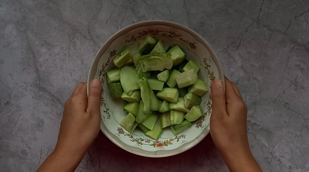 cucumber pieces