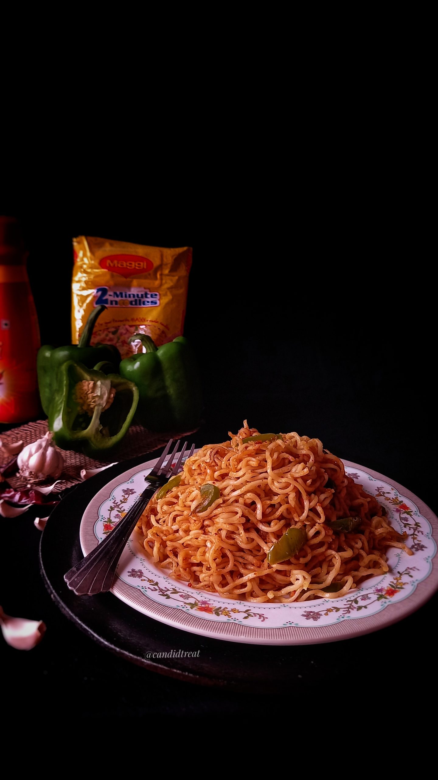Chili Garlic Maggi Maggi Noodles Recipe Candid Treat