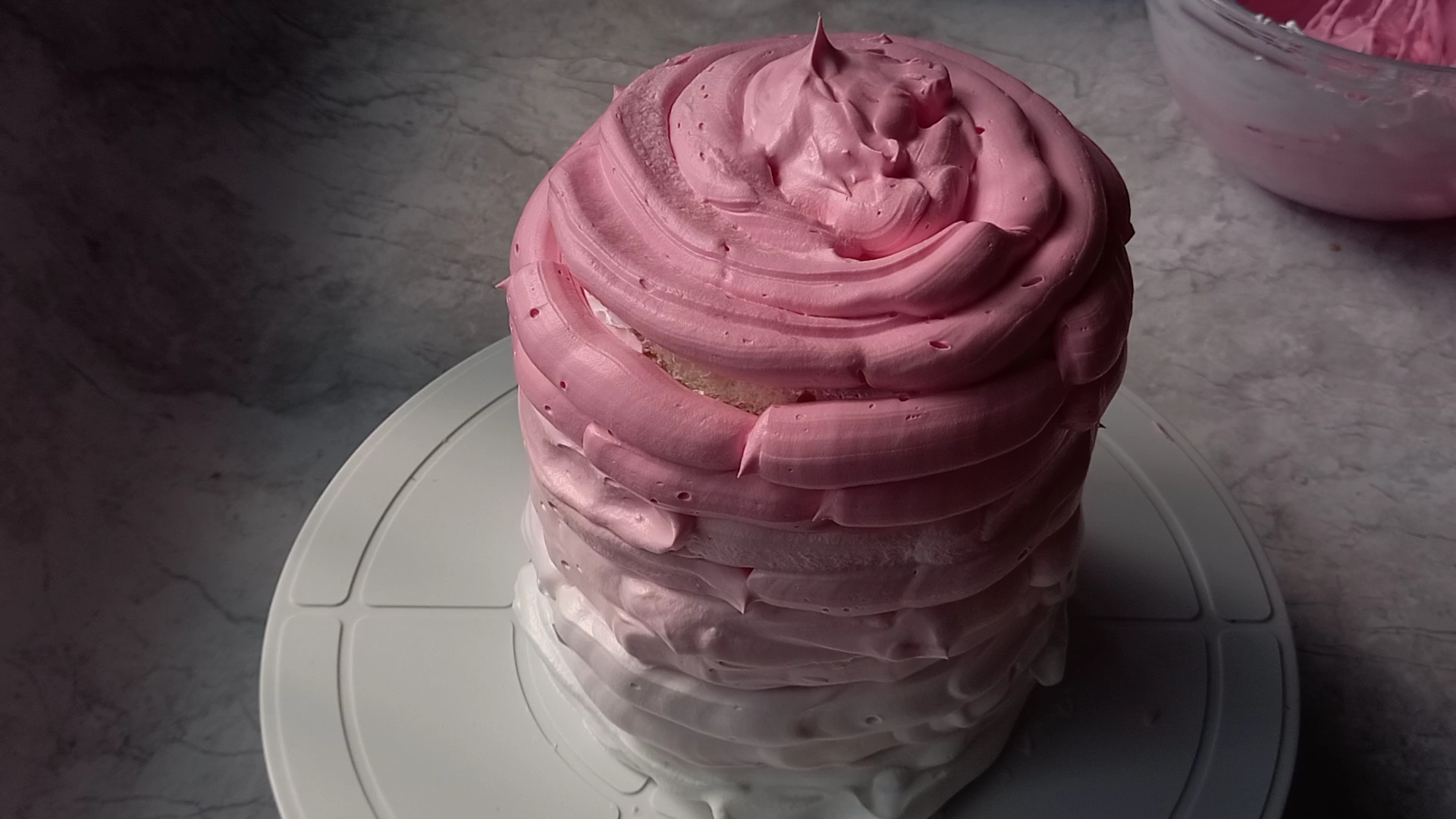 Pink Ombré Valentines Cake - The Little Blog Of Vegan