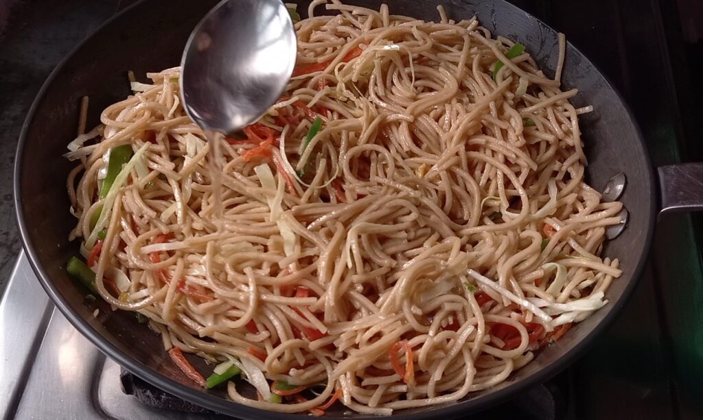 Vegetarian Chow mein Recipe | Veg Chow mein Noddles - Candid Treat