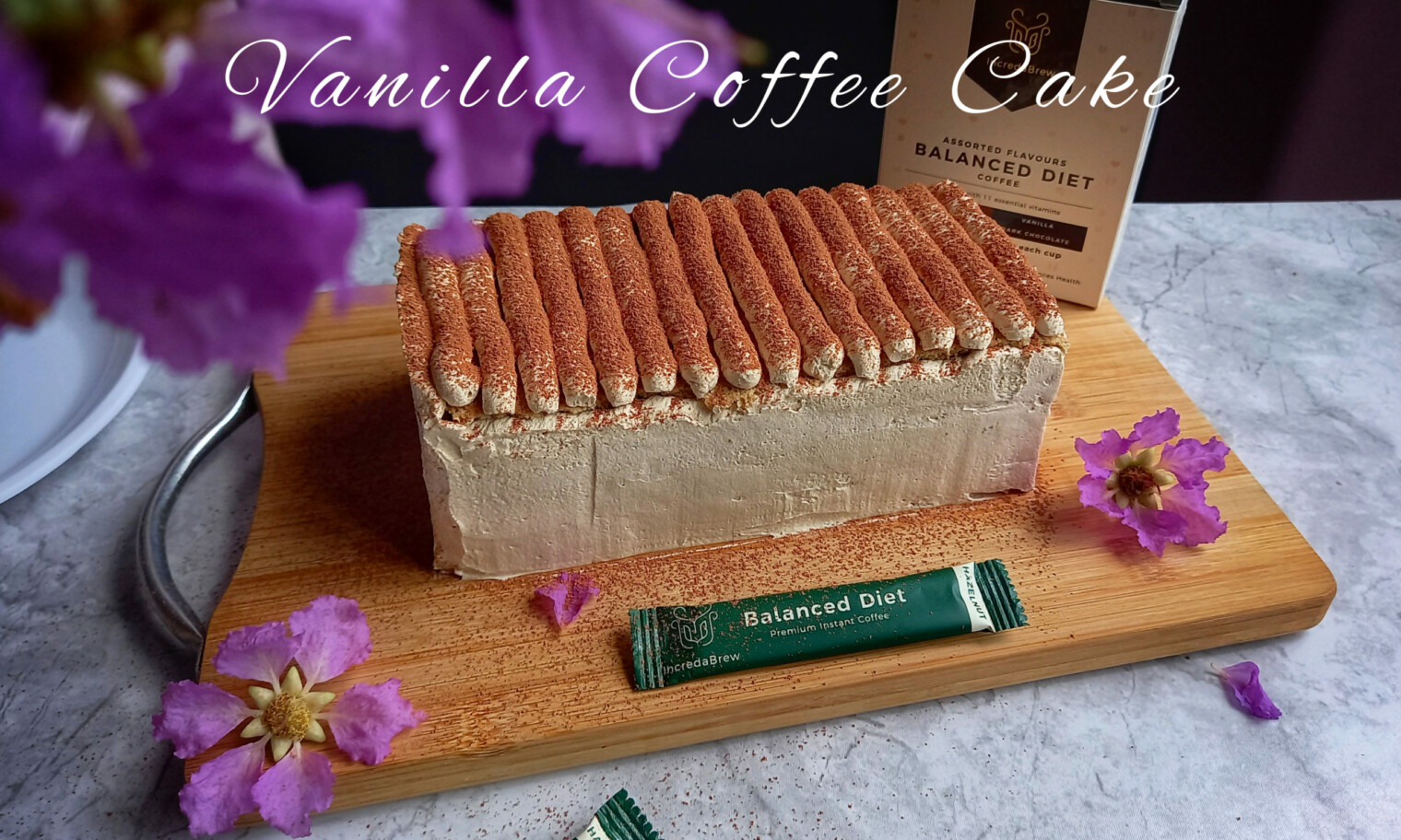 Vanilla Coffee Cake Coffee sponge cake Candid Treat