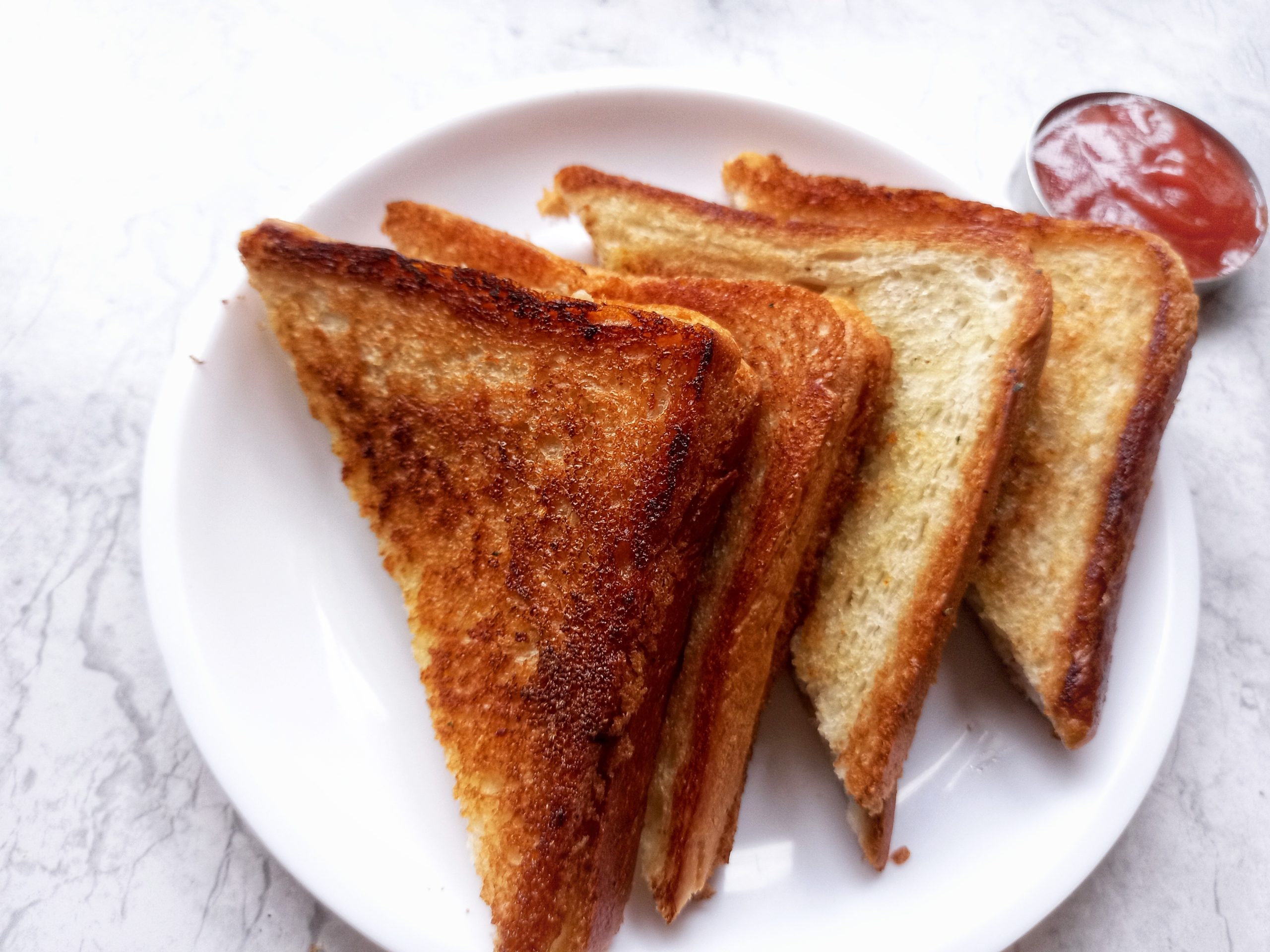 Garlic Bread Sandwich Easy Snack Recipe Candid Treat