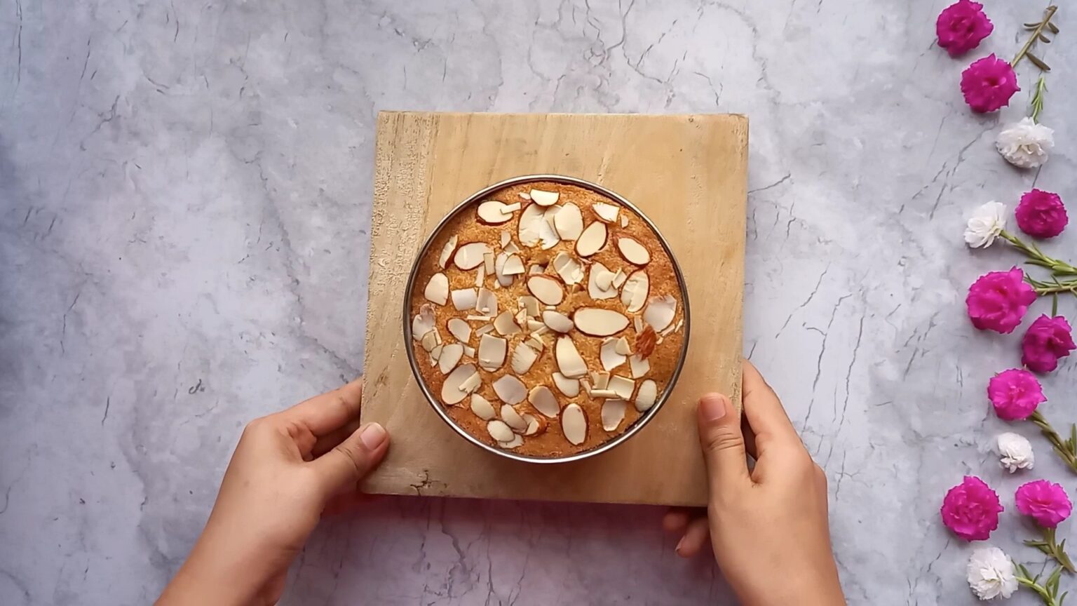 Eggless Almond Cake Recipe Candid Treat