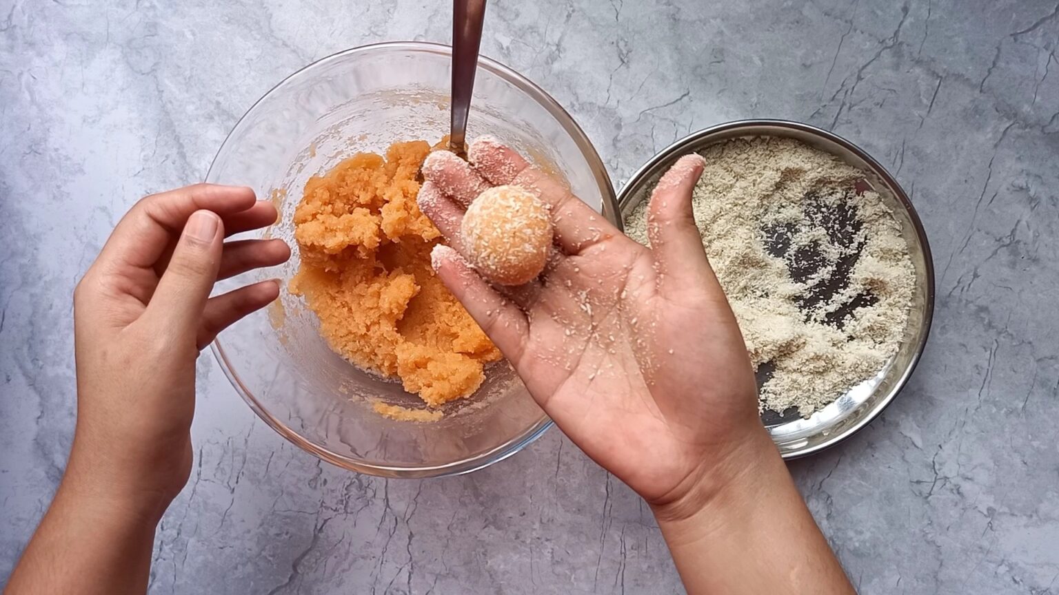 10minutes Coconut Ladoo Recipe Coconut Ladoo Candid Treat