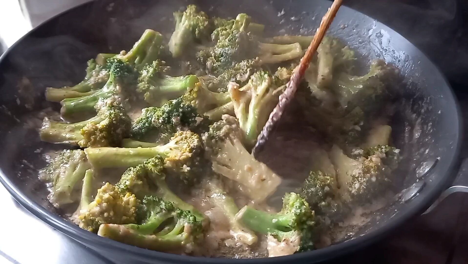 Stir fry Broccoli with Cashew Sauce Candid Treat