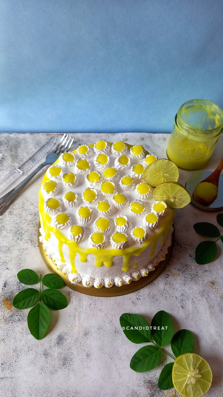 Lemon Curd Cake Eggless Lemon Cake Candid Treat