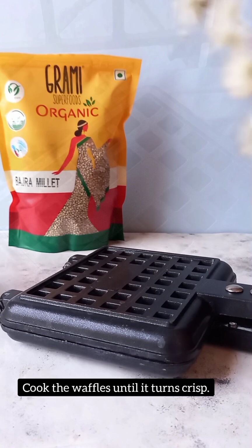Bajra Millet Waffles Millets Recipe Candid Treat