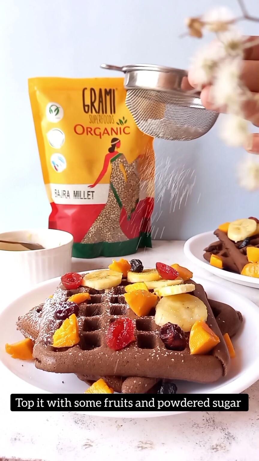 Bajra Millet Waffles Millets Recipe Candid Treat