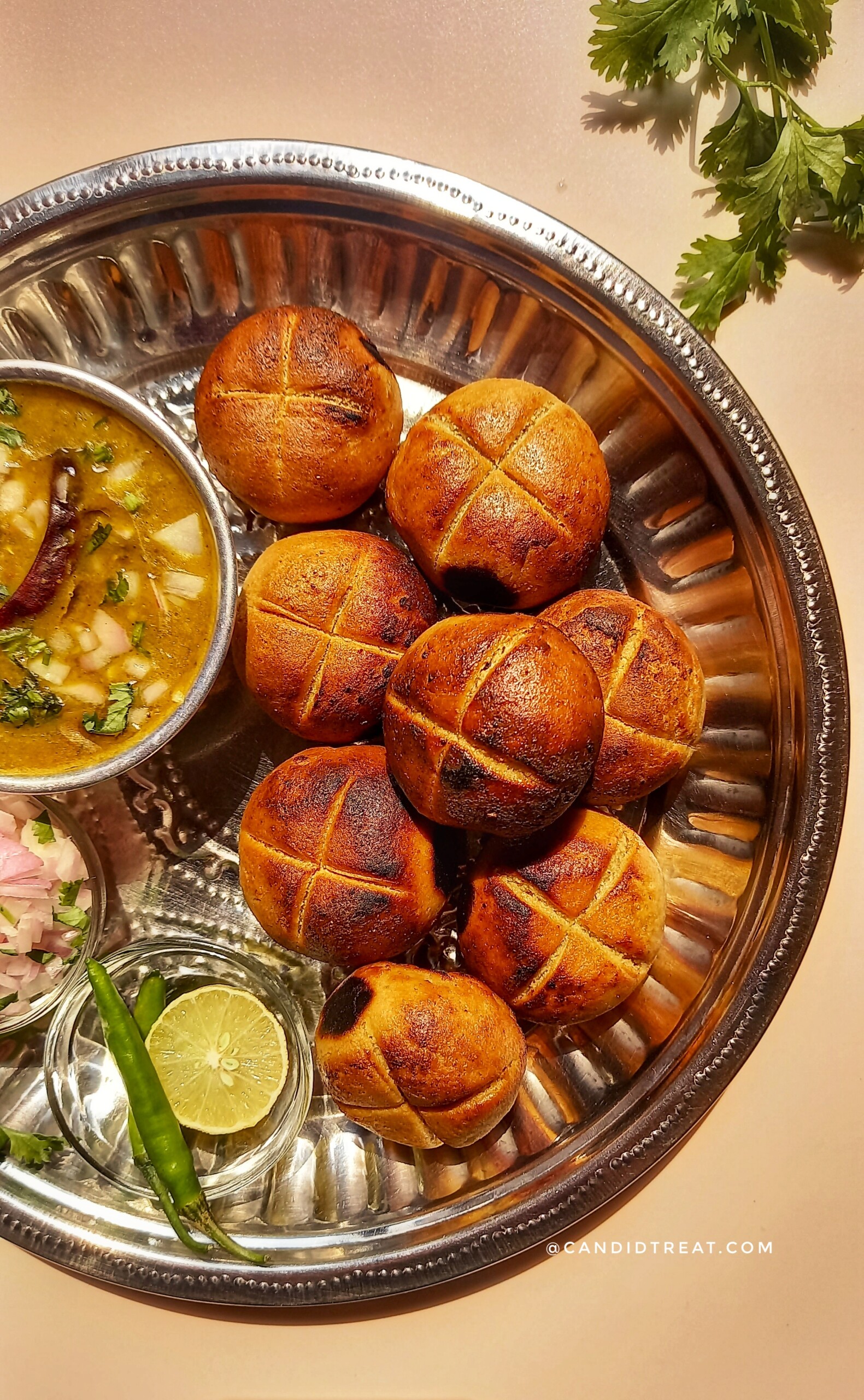 Dal Bati Recipe | Rajasthani Dal Bati - Candid Treat